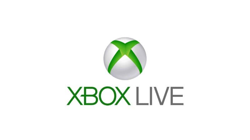 Fondo blanco del logo de Xbox Live