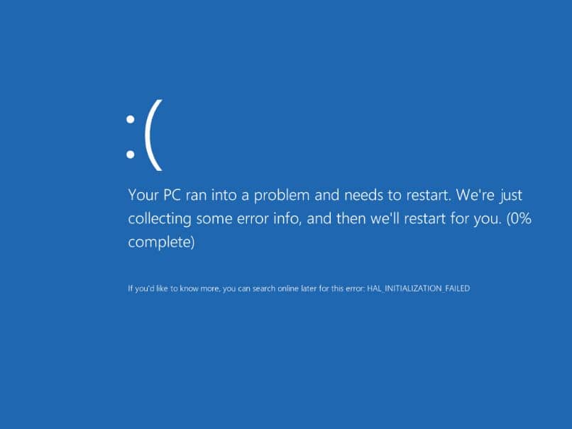Pantalla azul de Windows 10