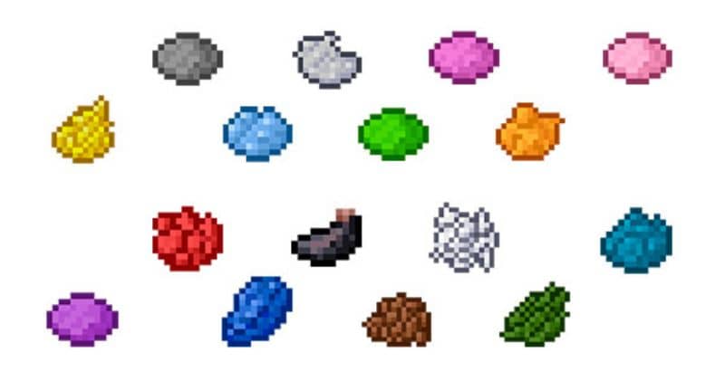 Colores de Minecraft