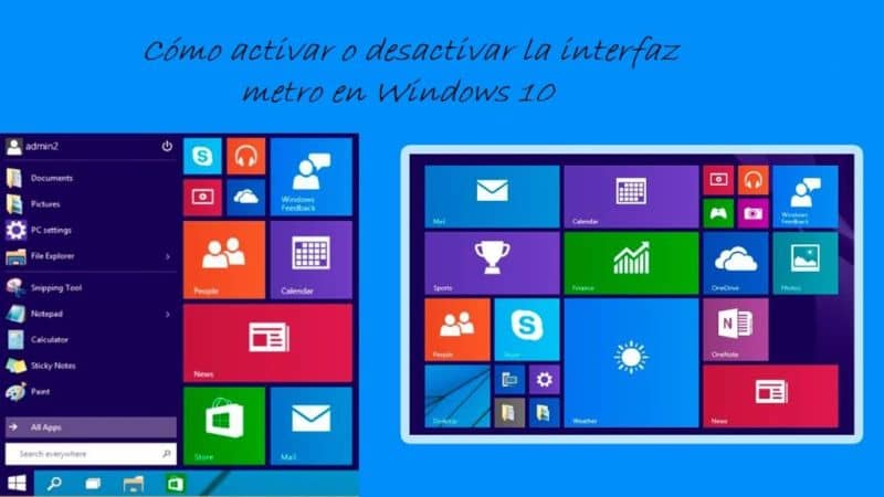 Interfaz Metro de Windows 10