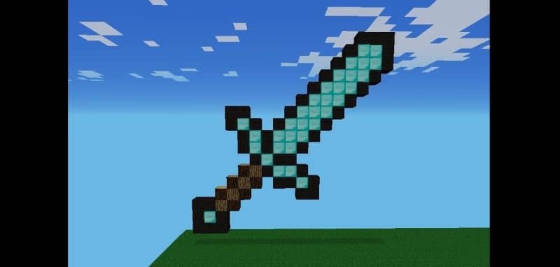 arte de la espada de Minecraft